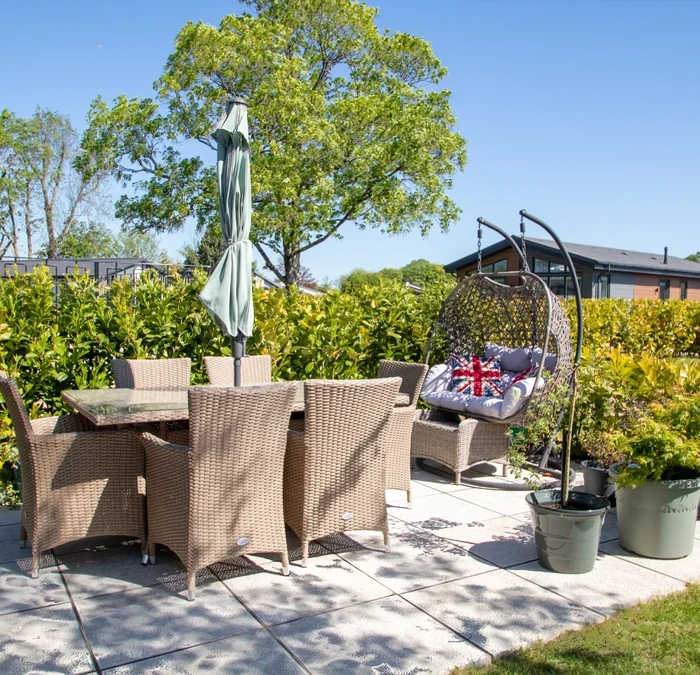 Outdoor seating on patio Square