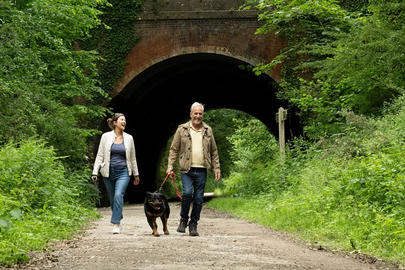 Dog walk in Wimborne