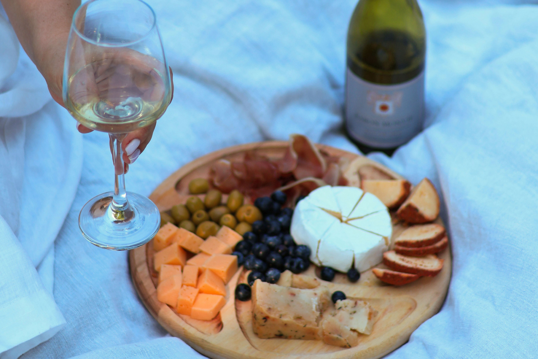 Cheese and wine