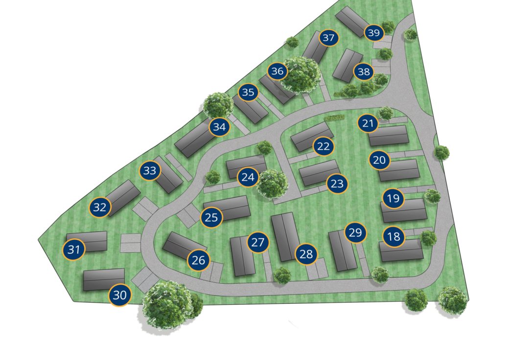 Merley Phase One Plot Numbers Rectangle