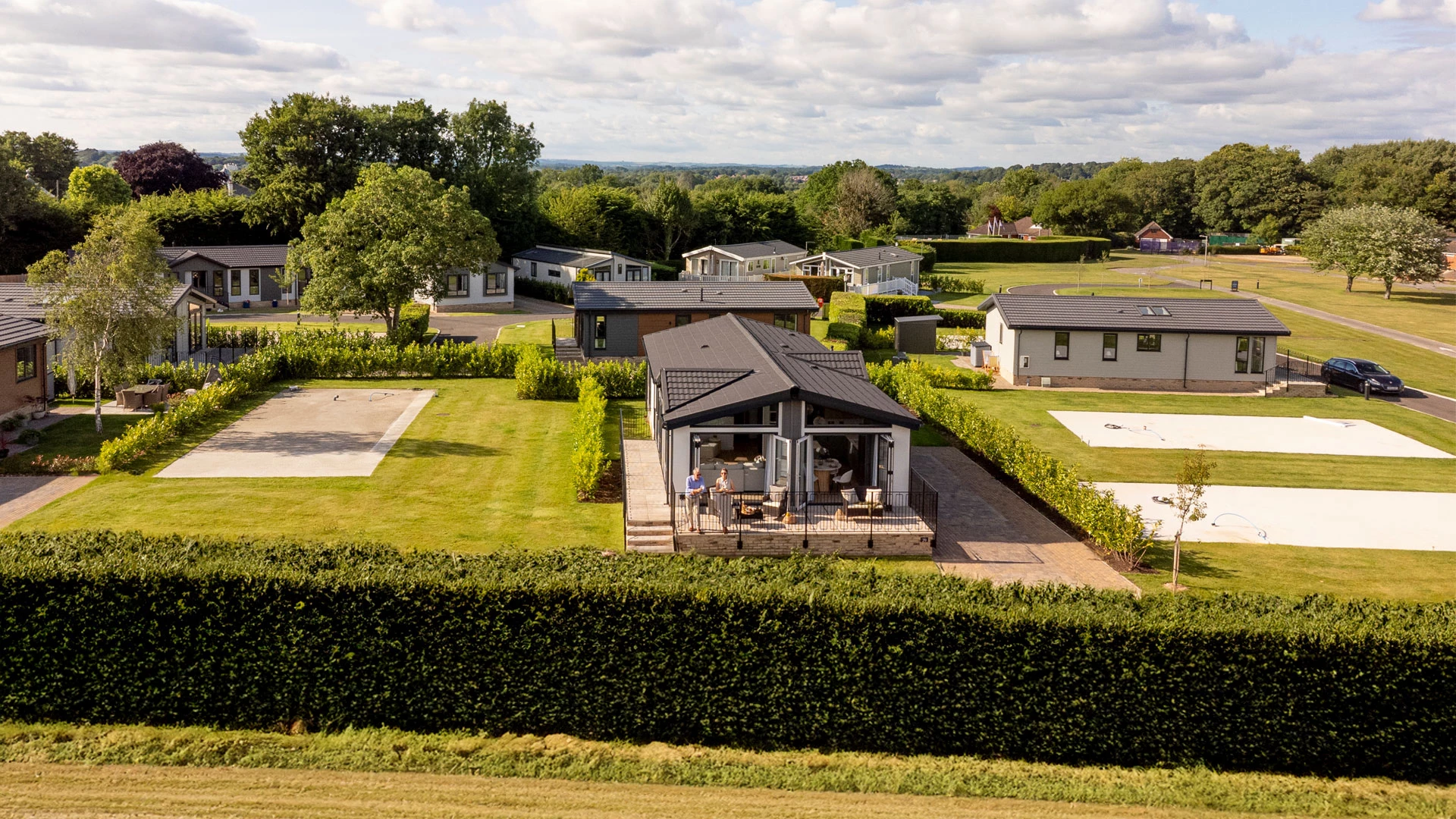 Drone Elevated View of Park Our Plots Header