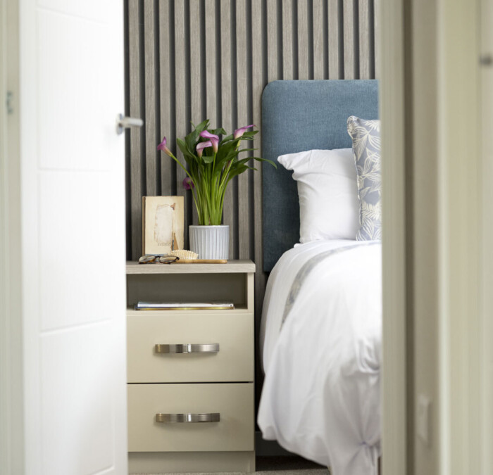 Peeking into bedroom Square